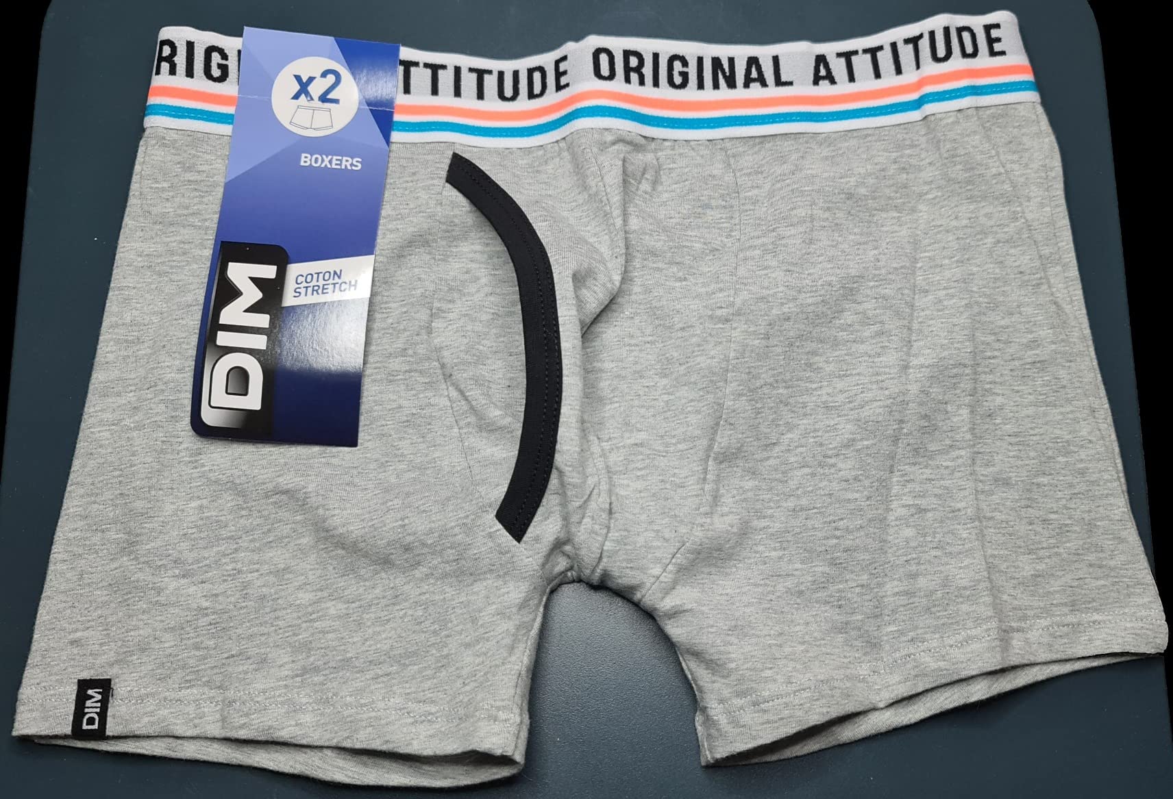DIM Original boxer ragazzo corto cotone aderente