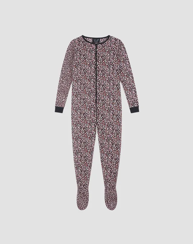 René Rofé Adult Microfleece Footed Onesie pigiama pile con piedi