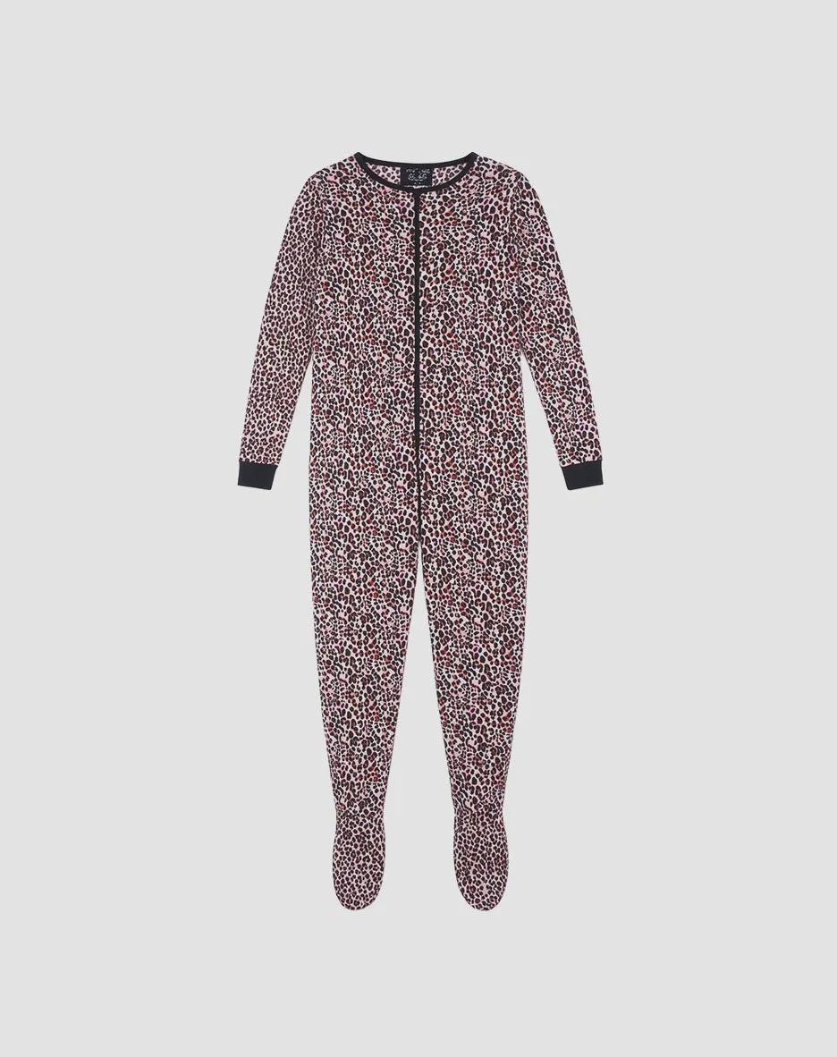 René Rofé Adult Microfleece Footed Onesie pigiama pile con piedi