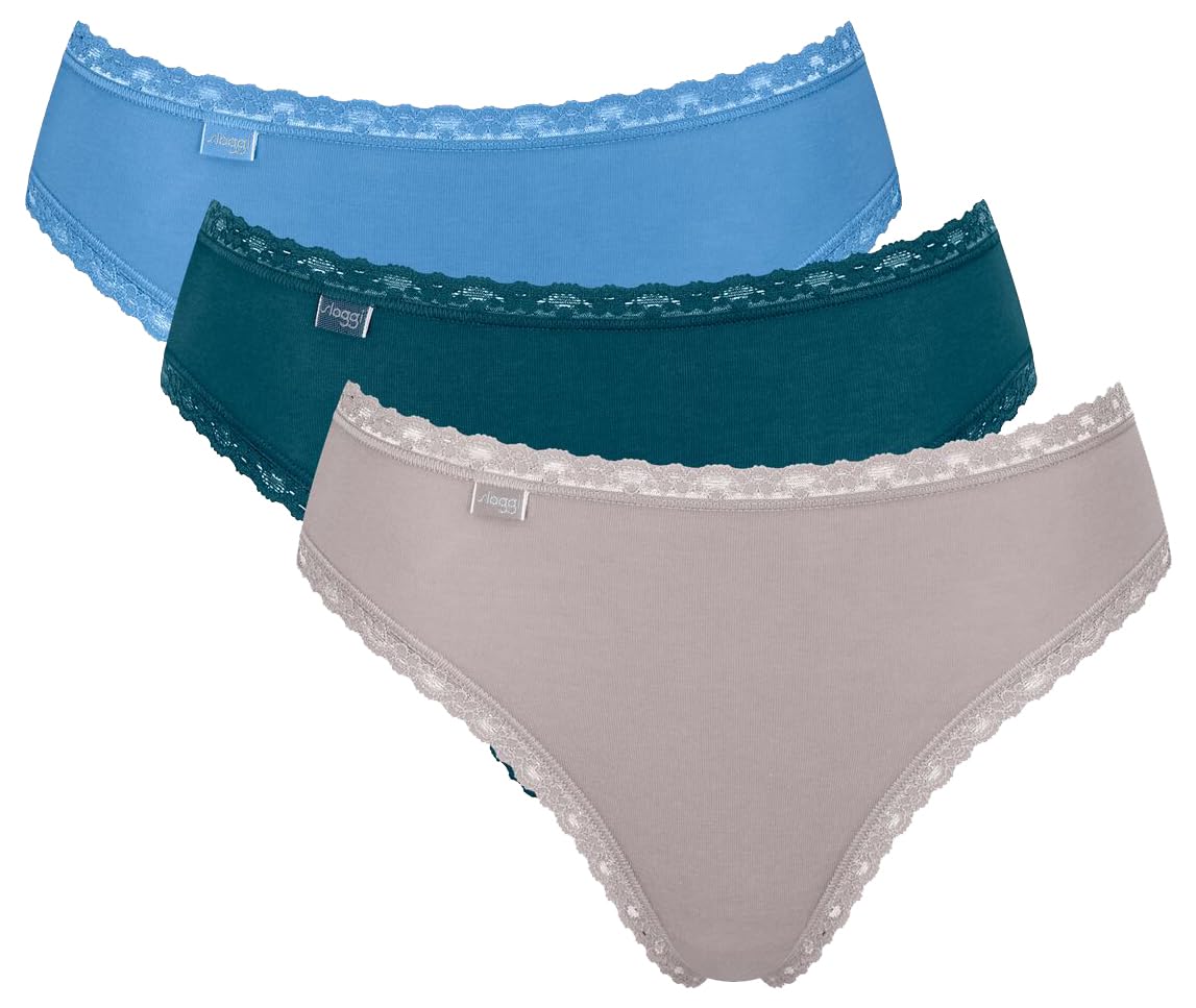 Sloggi 24/7 Weekend Tai Slip Donna 3 Pezzi Cotone Elasticizzato