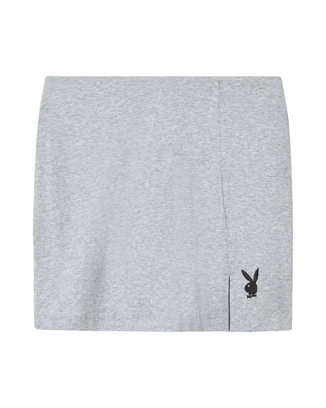 Playboy Slit gonna shorts donna nera vita alta