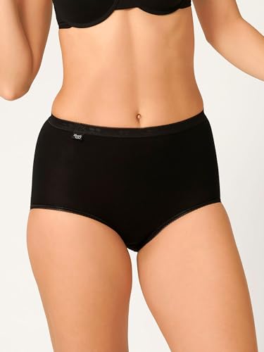 Sloggi Basic+ slip donna nero 4 pezzi cotone morbido