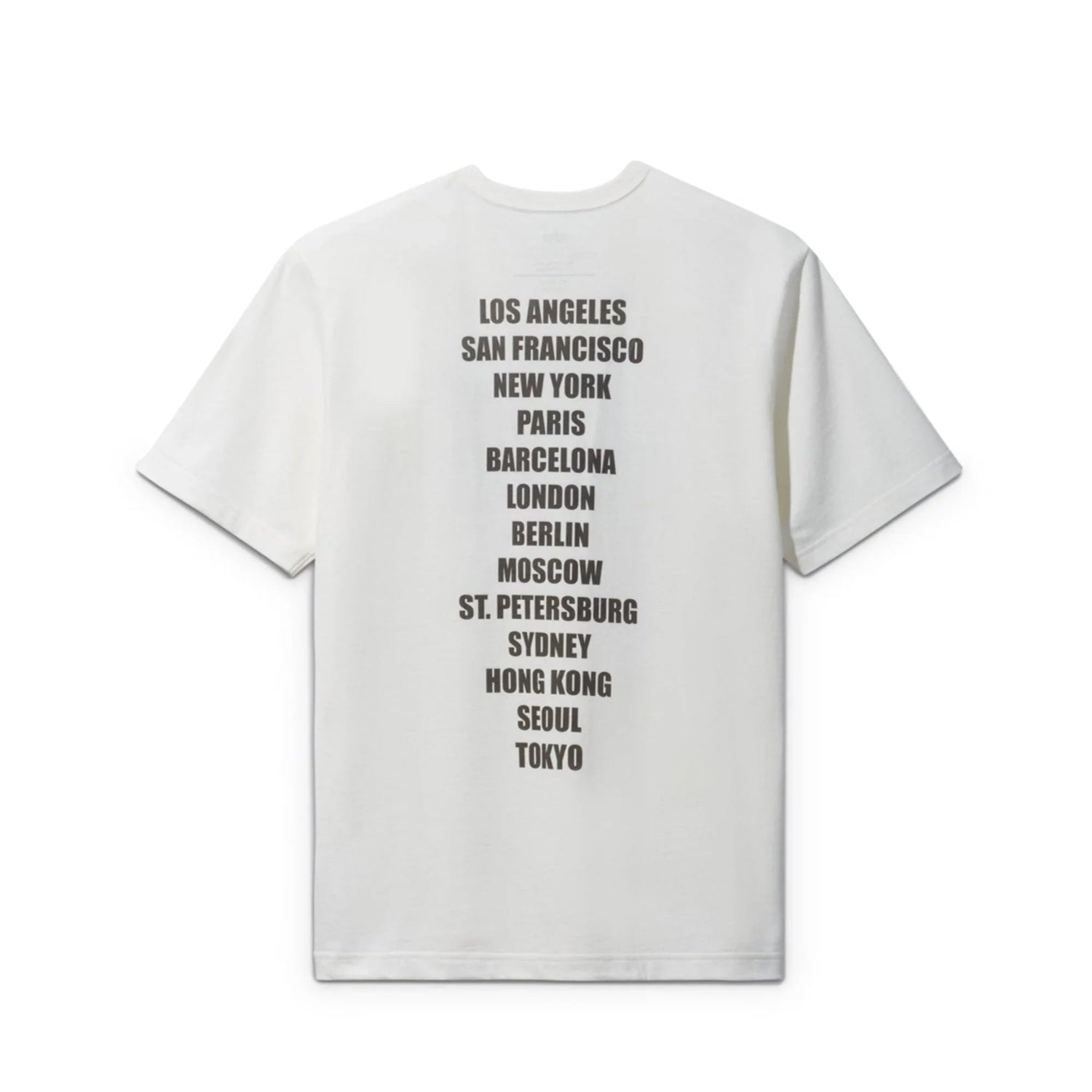 Playboy Alpha Industries World Tour t-shirt salvia cotone