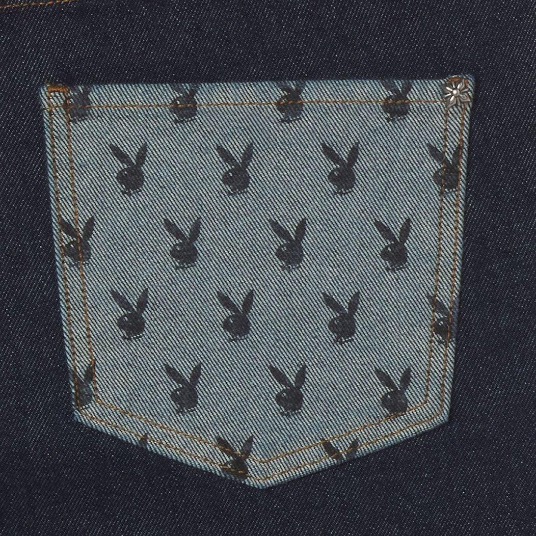 Playboy x John Richmond Denim Pants jeans blu scuro elasticizzati