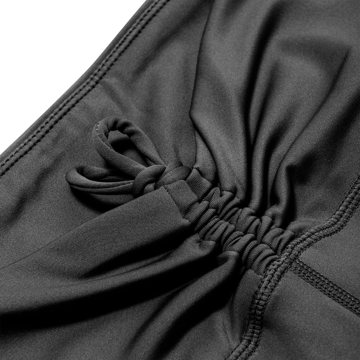 Playboy Active Tie Ruched shorts biker neri poliestere