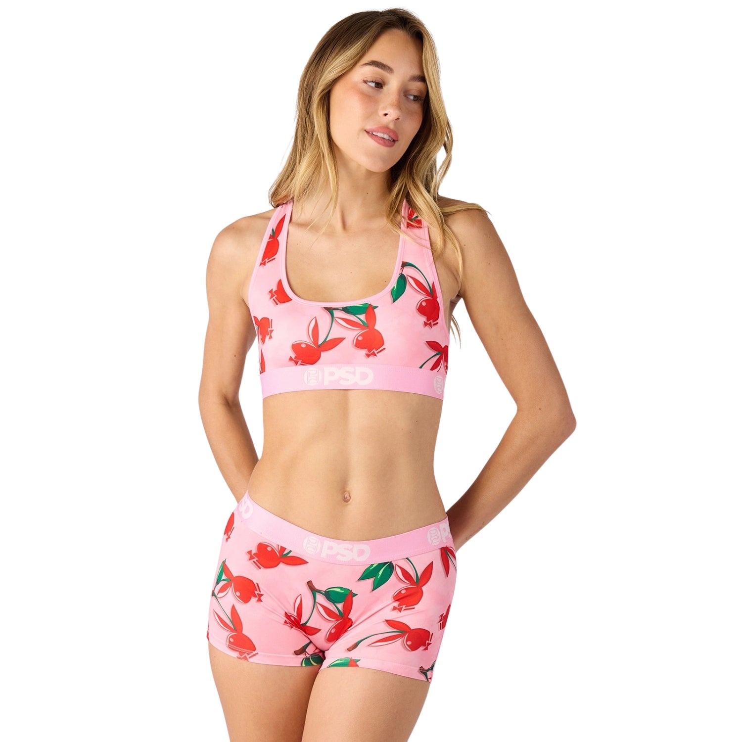 Playboy Cherry Love PSD reggiseno sportivo rosa