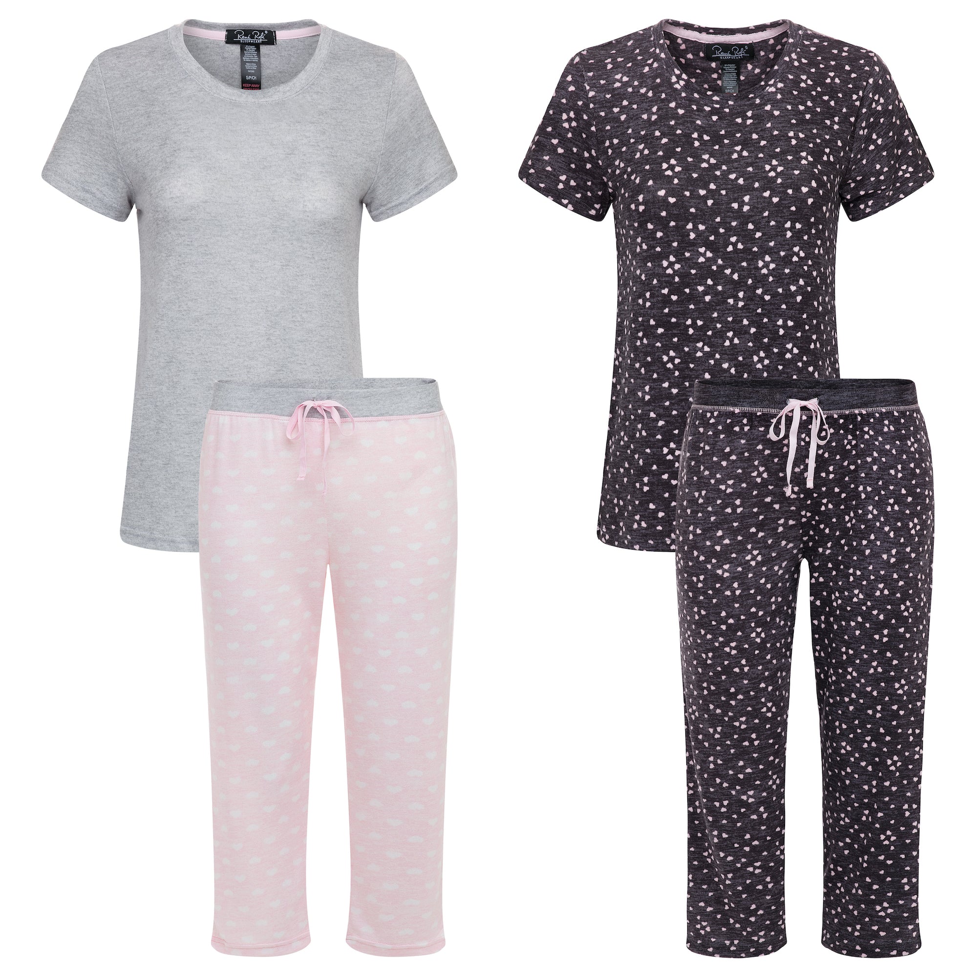 René Rofé Hacci Set Pigiama Capri 2 Pezzi leggero