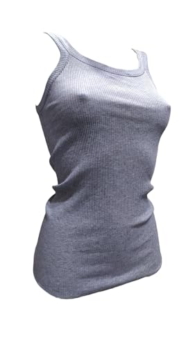Egi Basic Cotton Canotta Costine Cotone Taglia S