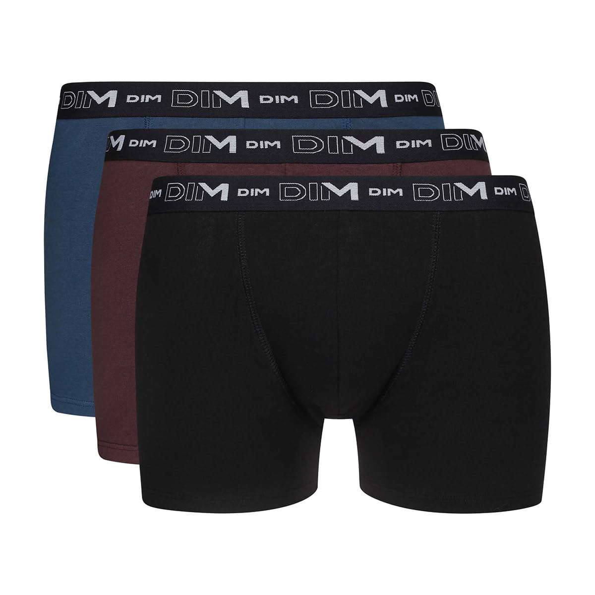 DIM Boxer Uomo 3 Pezzi Cotone Traspirante Multicolore