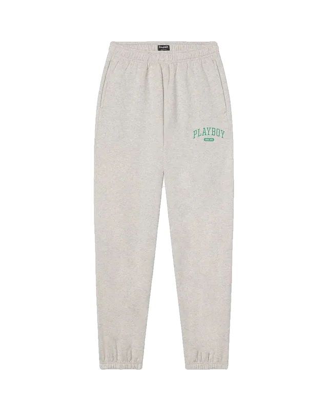Playboy Since 1953 pantalone tuta grigio vita alta