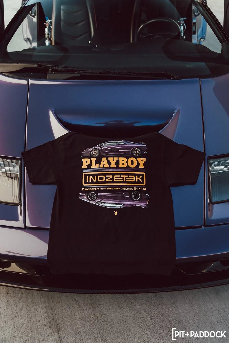 Playboy x Inozetek t-shirt nera edizione limitata