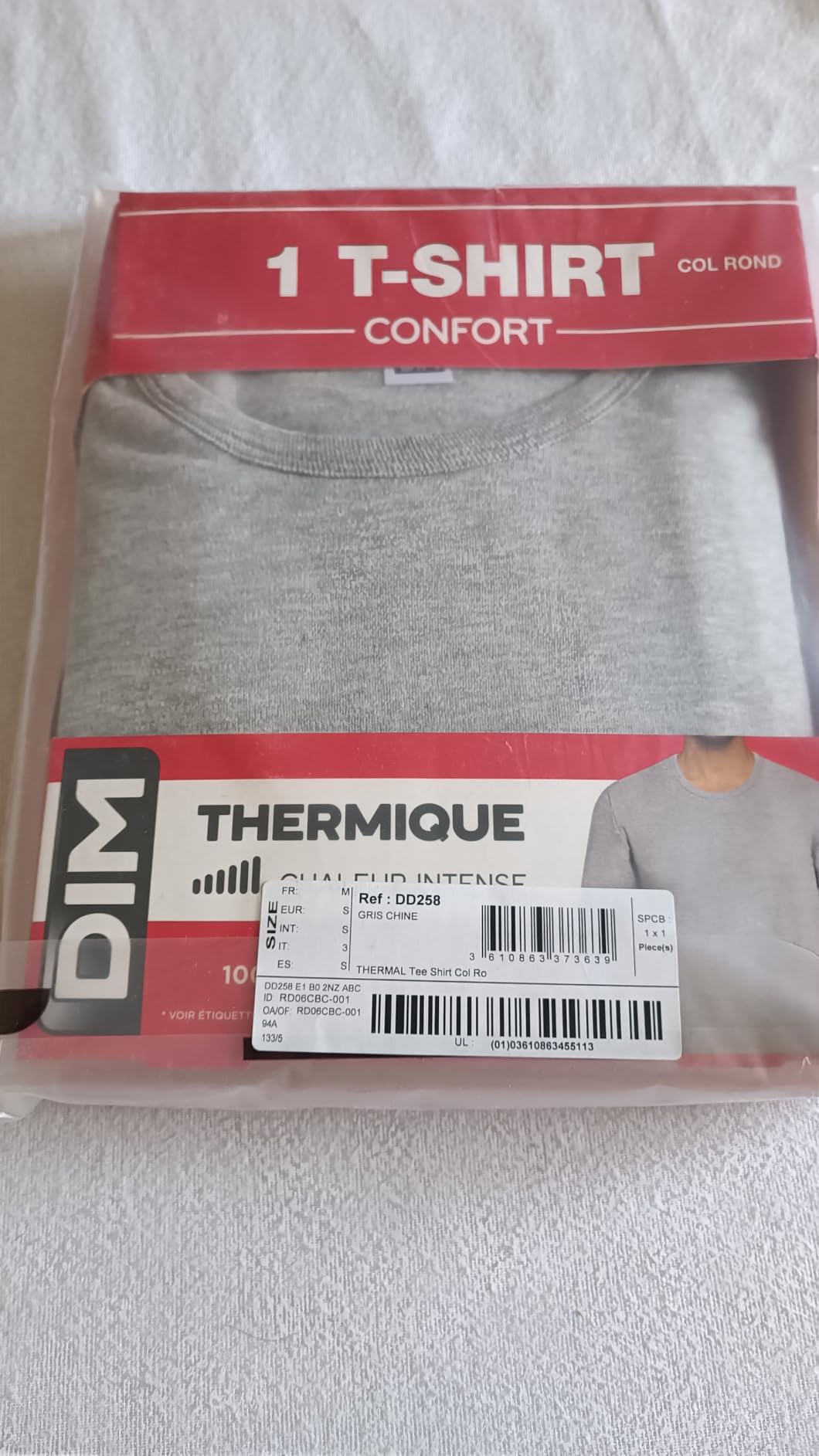 DIM Maglietta Termica Uomo Maniche Lunghe Cotone