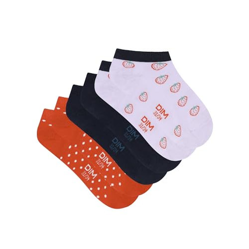 DIM Cotton Style Fragole calzini bambina 3 paia rosse 27-30