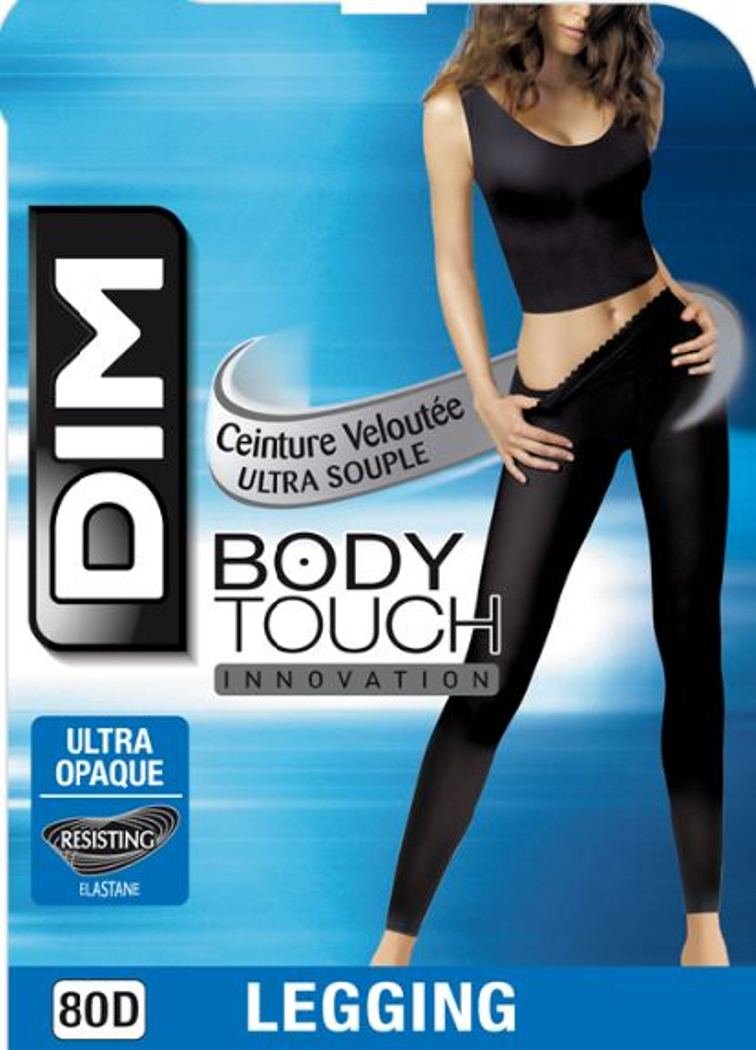 DIM Leggings Collant Donna Nero Opaco L-XL