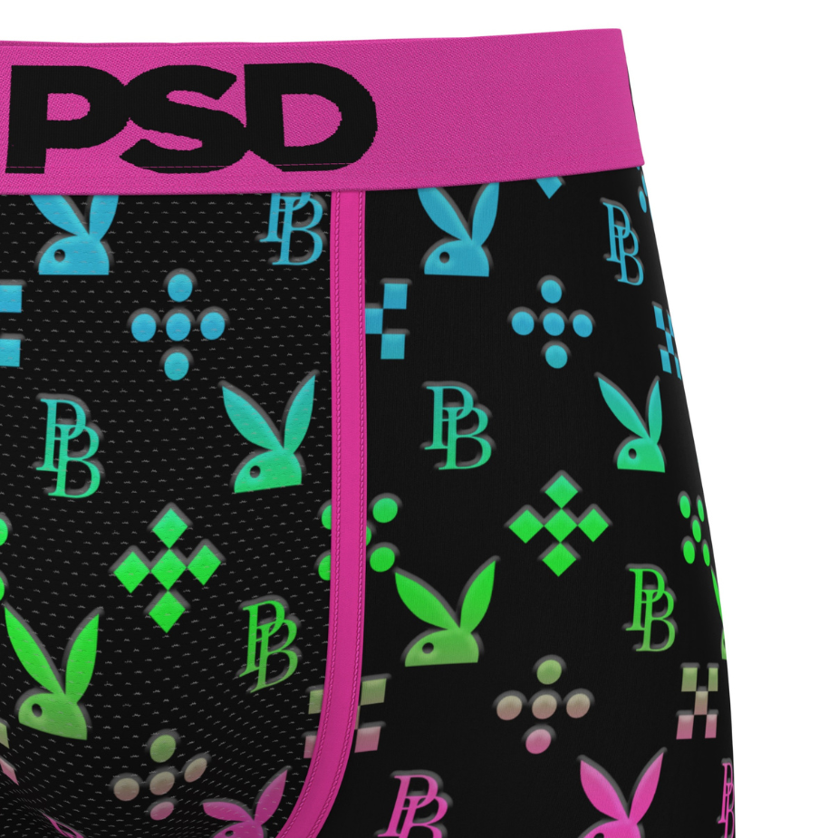 Playboy x PSD Emblem boxer multicolore tasca traspirante