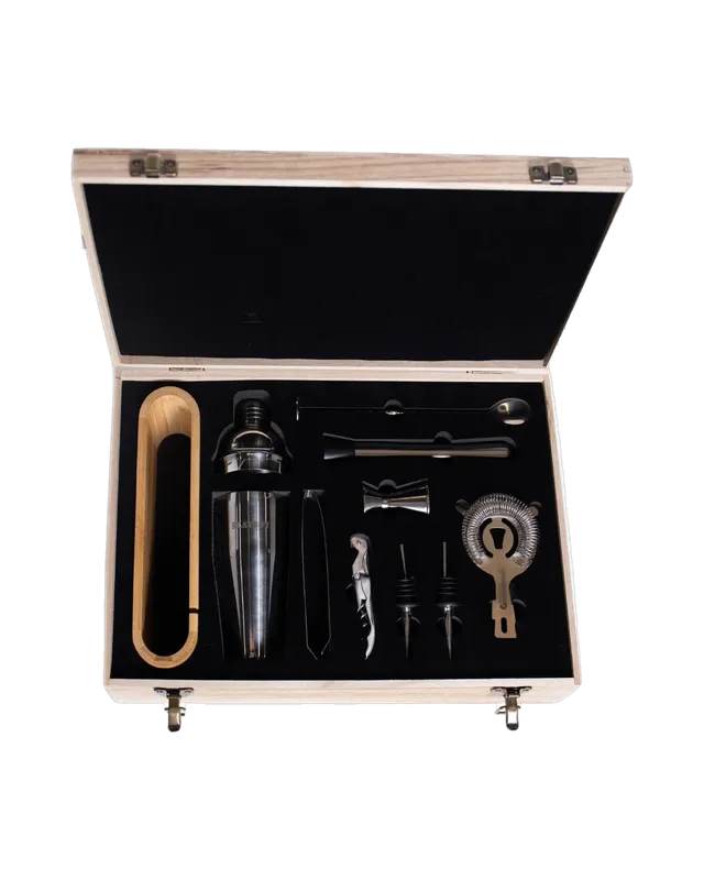 Playboy Bar Kit set bar 10 pezzi acciaio
