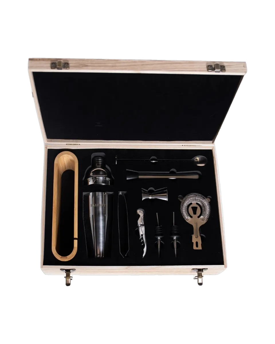 Playboy Bar Kit set bar 10 pezzi acciaio