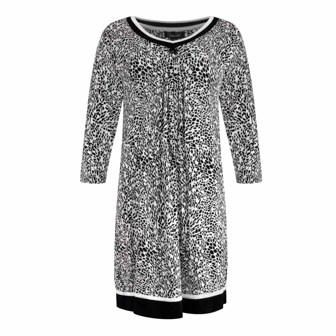 René Rofé Rayon Spandex camicia da notte grigia M morbida