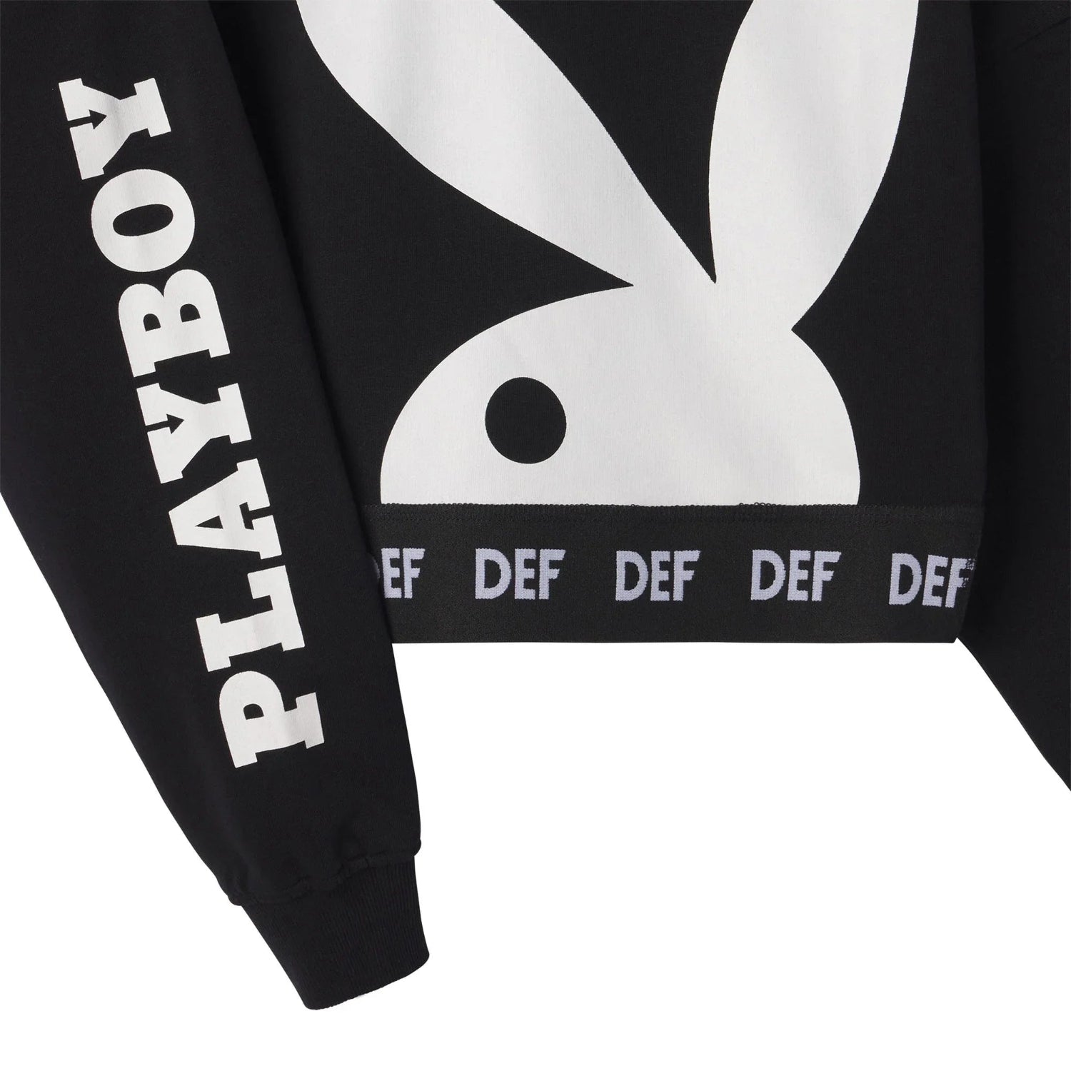 Playboy Cropped Logo felpa corta girocollo uso quotidiano