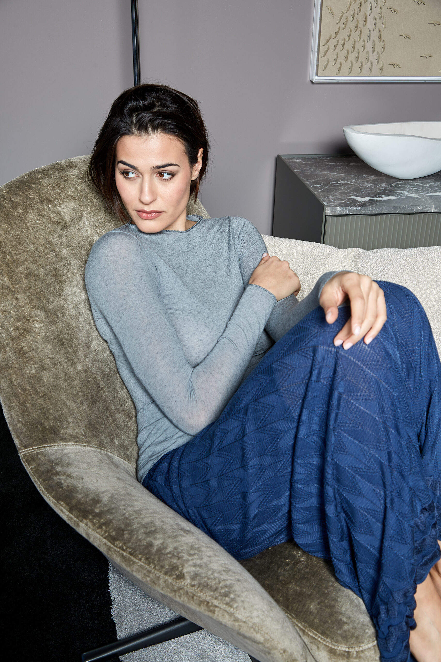 SUBLYME Cashmere Ultralight T-Shirt girocollo manica lunga