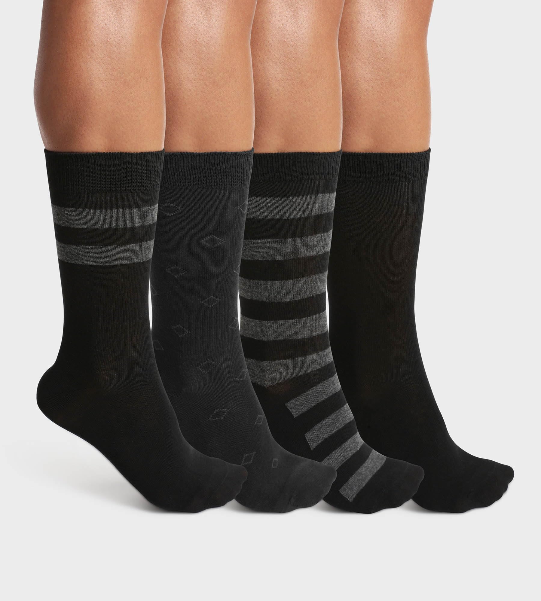 DIM Ecodim Style calzini uomo x8 nero 40-45 righe