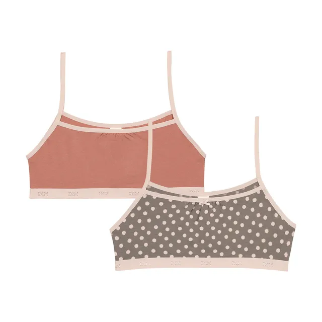 DIM Les Pockets Reggiseno Bambina Cotone x3