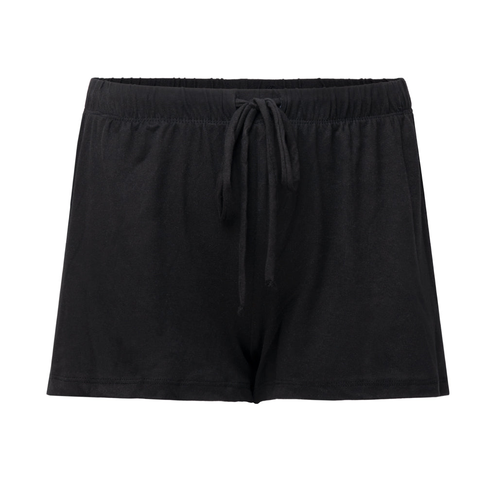 René Rofé Yummy Butter Soft shorts pigiama 4 pezzi nero righe
