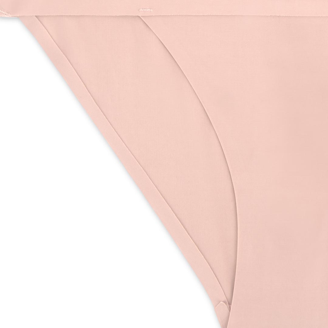 René Rofé Shaping Bikini slip modellante 3 pezzi nero rosa marrone
