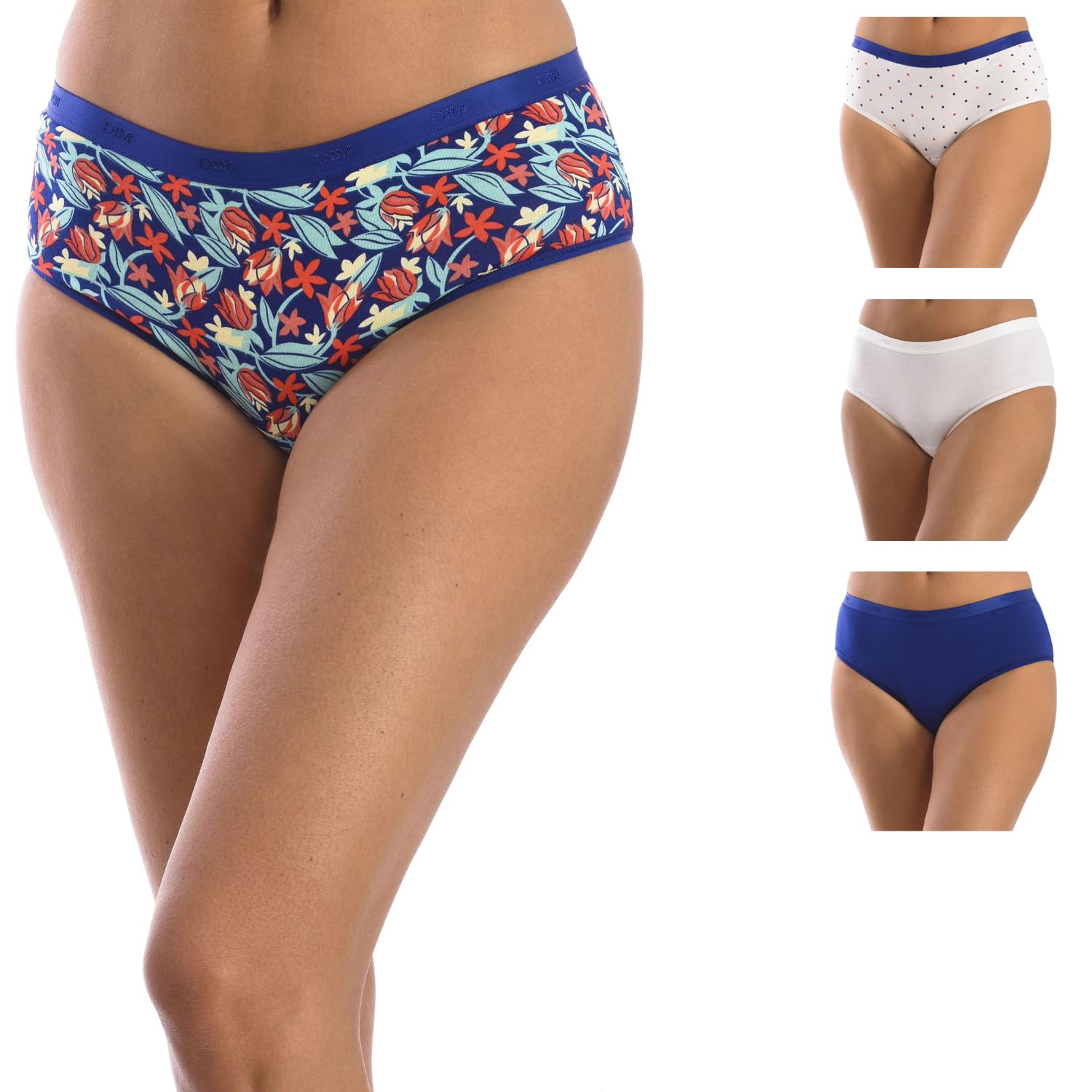 DIM Les Pockets Slip Donna x5 Terracotta Cotone