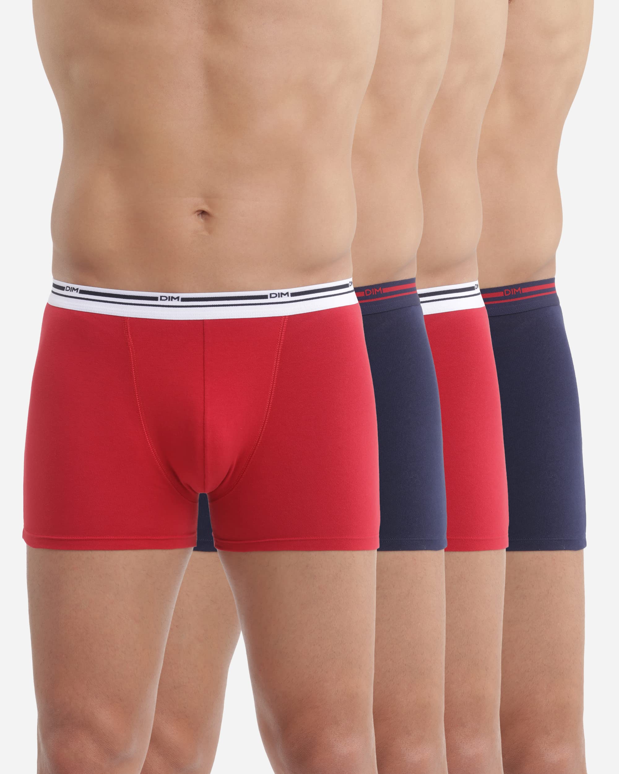 DIM Stretch Cotton Comfort boxer uomo x4 multicolore cotone
