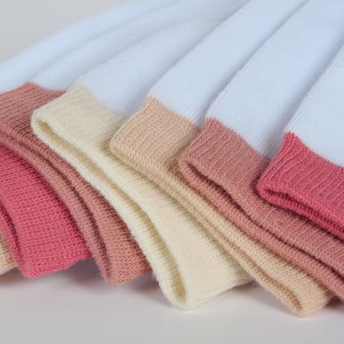 DIM Ecodim Mode calzini donna alti 4 paia bianco rosa