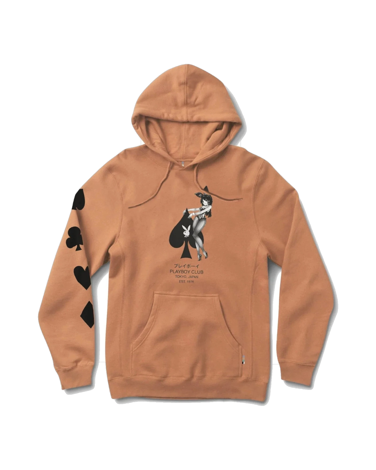 Playboy Ace of Spades felpa cappuccio unisex cotone