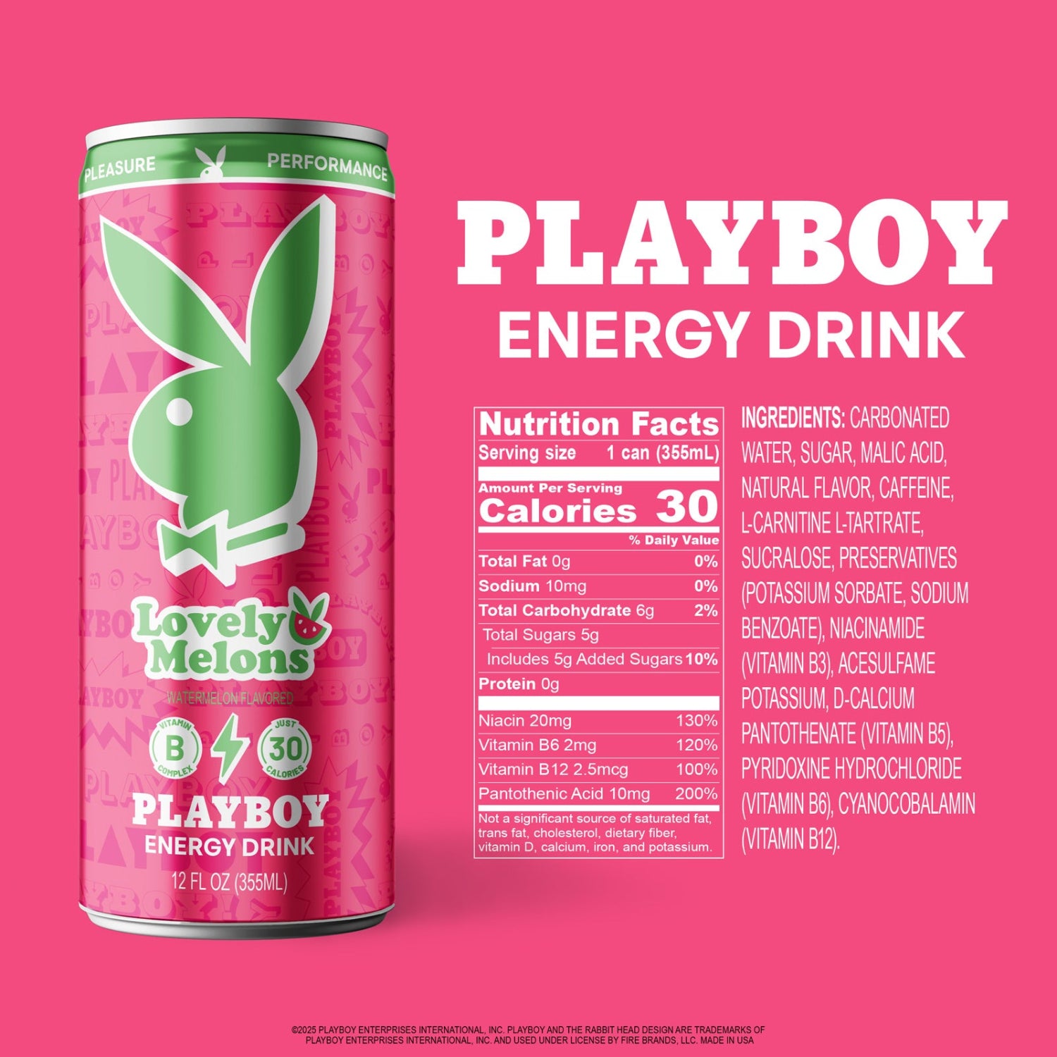 Playboy Lovely Melons energy drink anguria 12 lattine