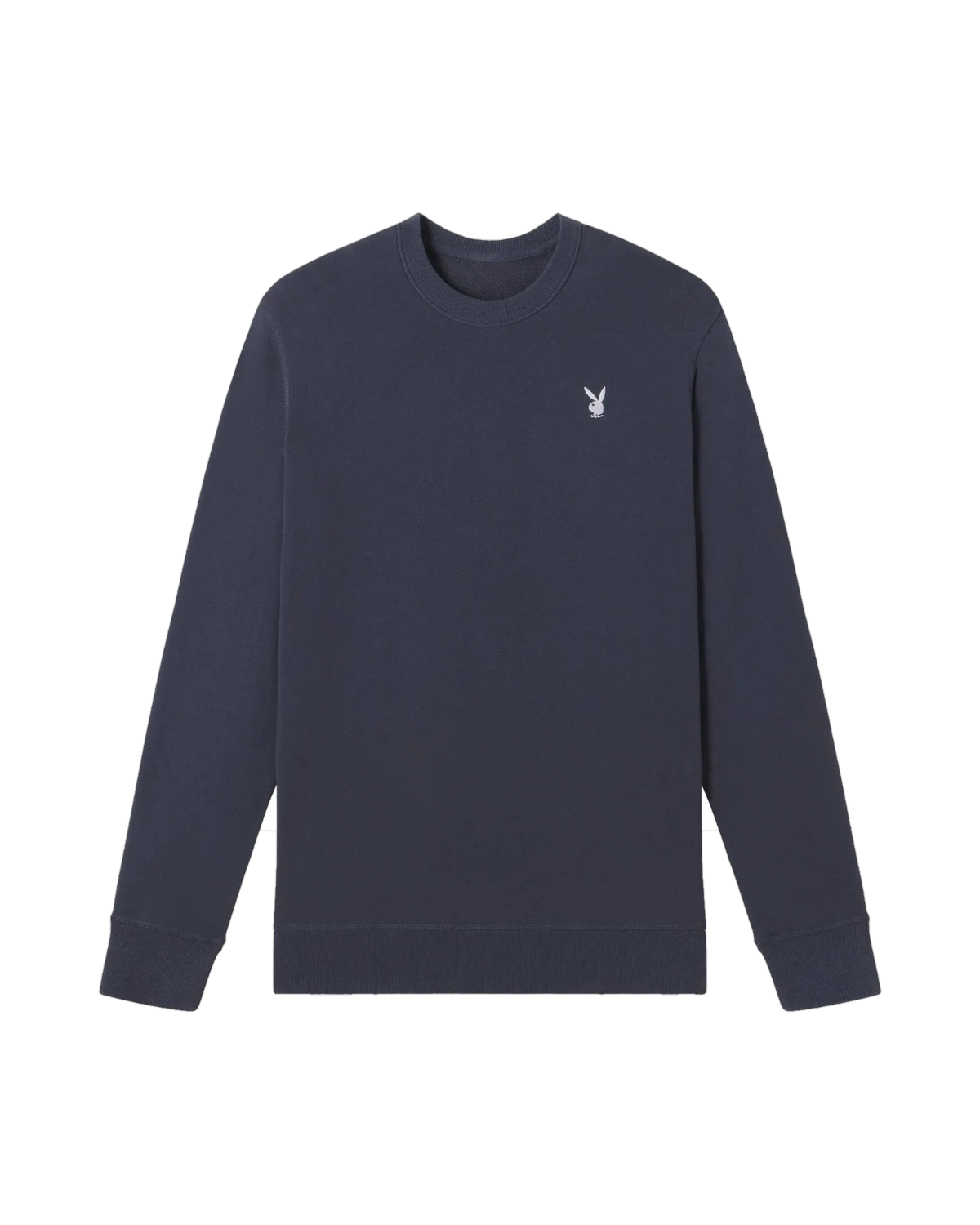 Playboy Bunny Basics felpa girocollo grigia in cotone