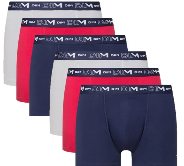 DIM boxer uomo cotone elasticizzato x6 traspirante