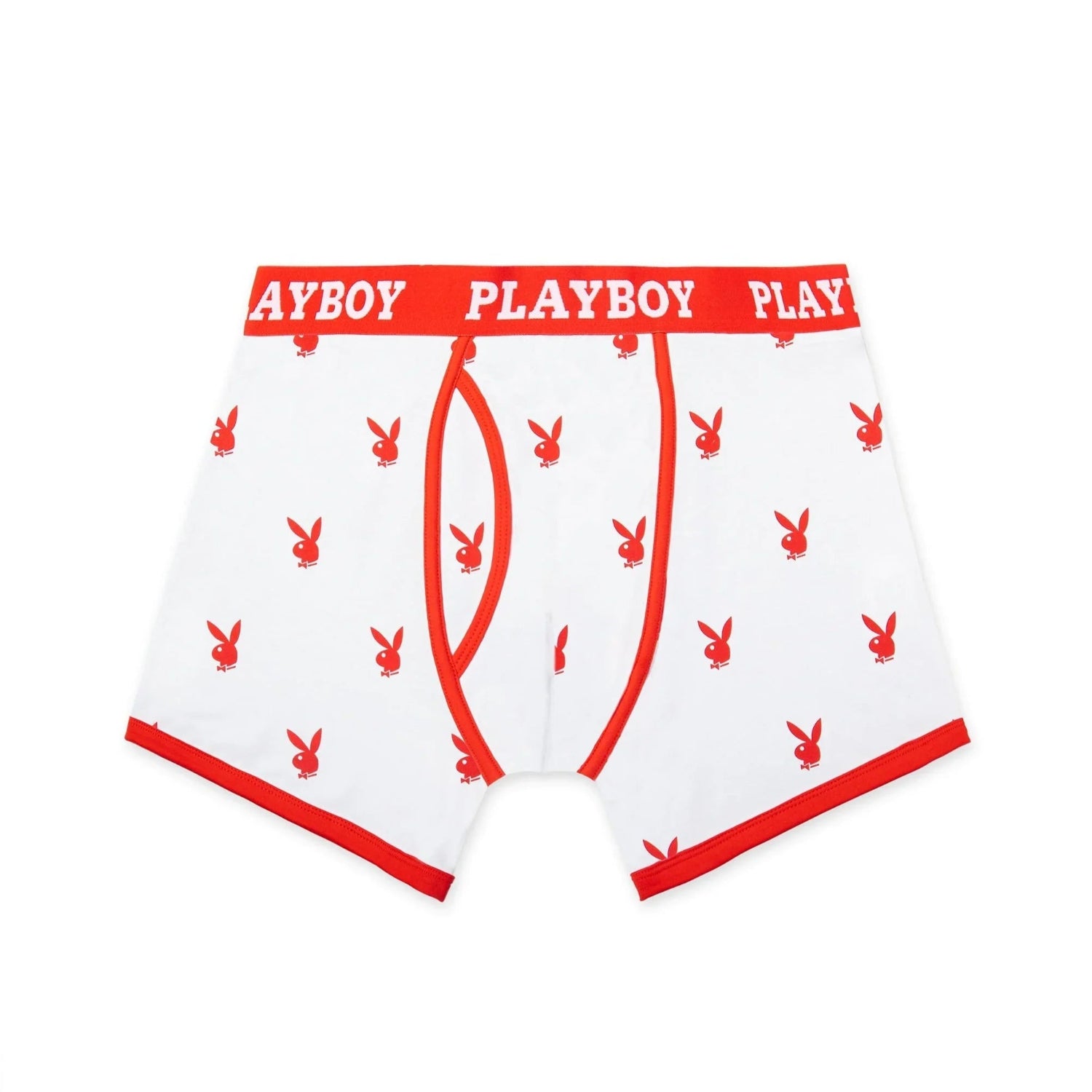 Playboy Rabbit Head boxer uomo rosso cotone S