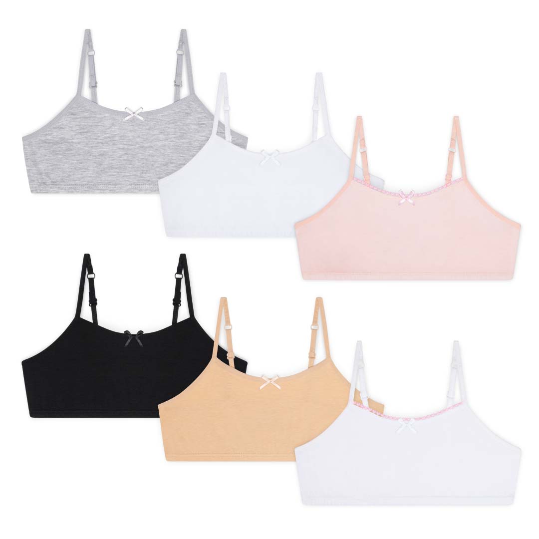 René Rofé Training Bras reggiseno ragazza cotone 6 pezzi