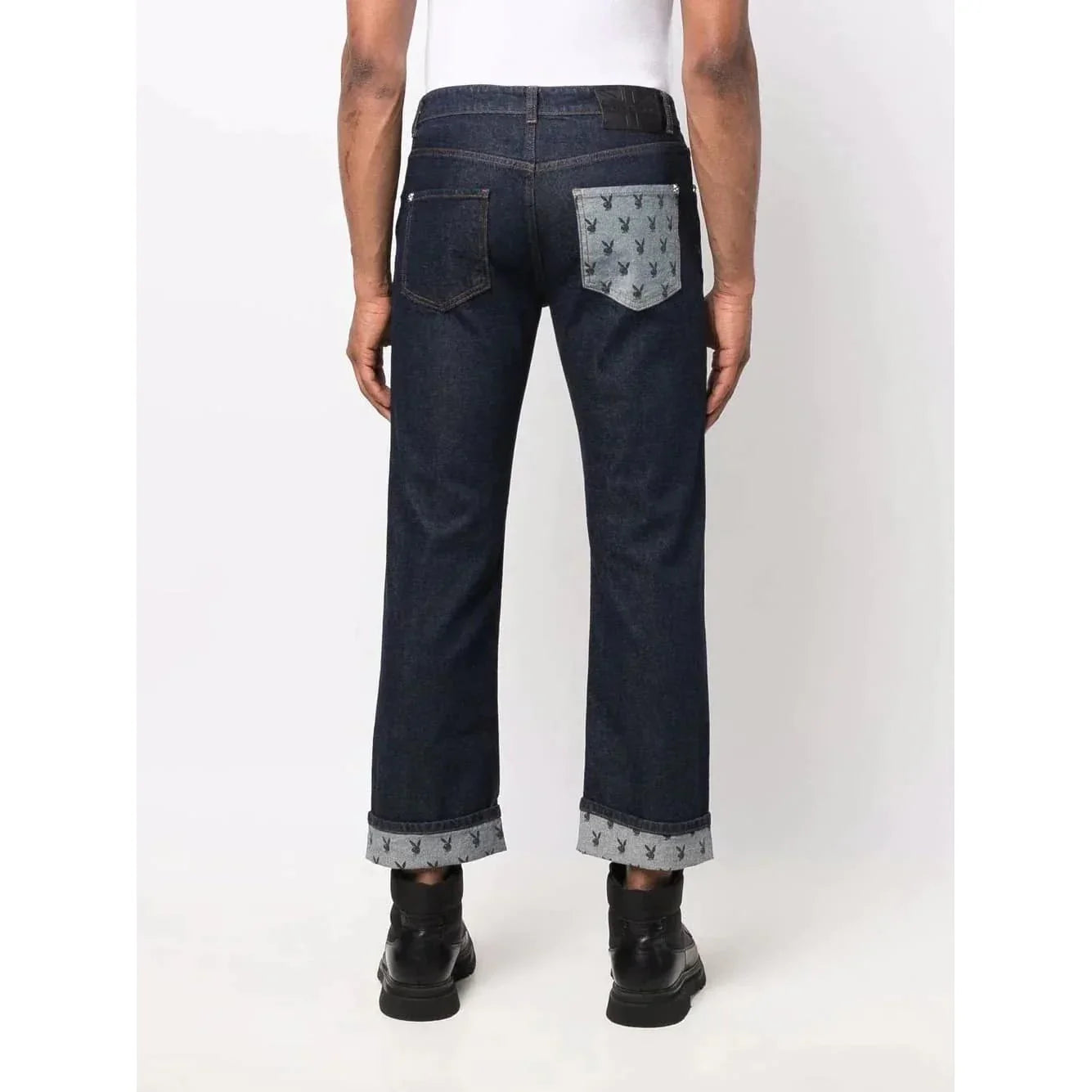 Playboy x John Richmond Denim Pants jeans blu scuro elasticizzati
