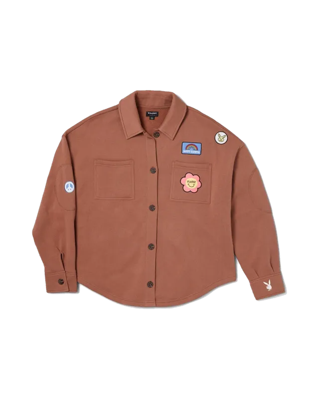 Playboy Camp Button Down Camicia acorn tasche