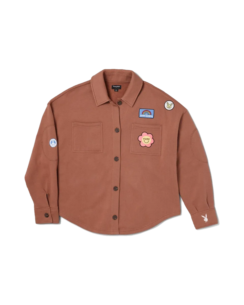 Playboy Camp Button Down Camicia acorn tasche