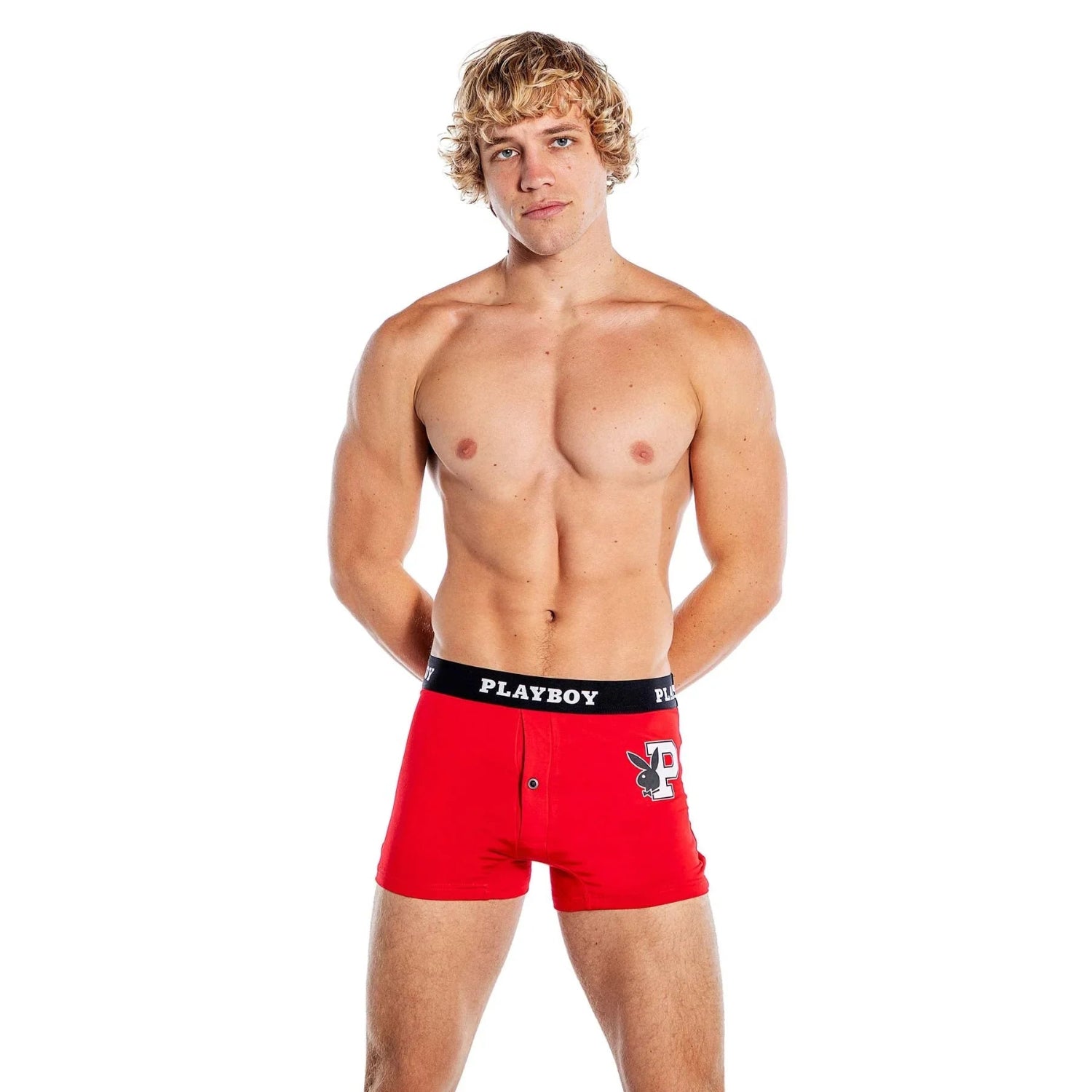 Playboy Modal Boxer Brief boxer uomo modal rosso traspirante