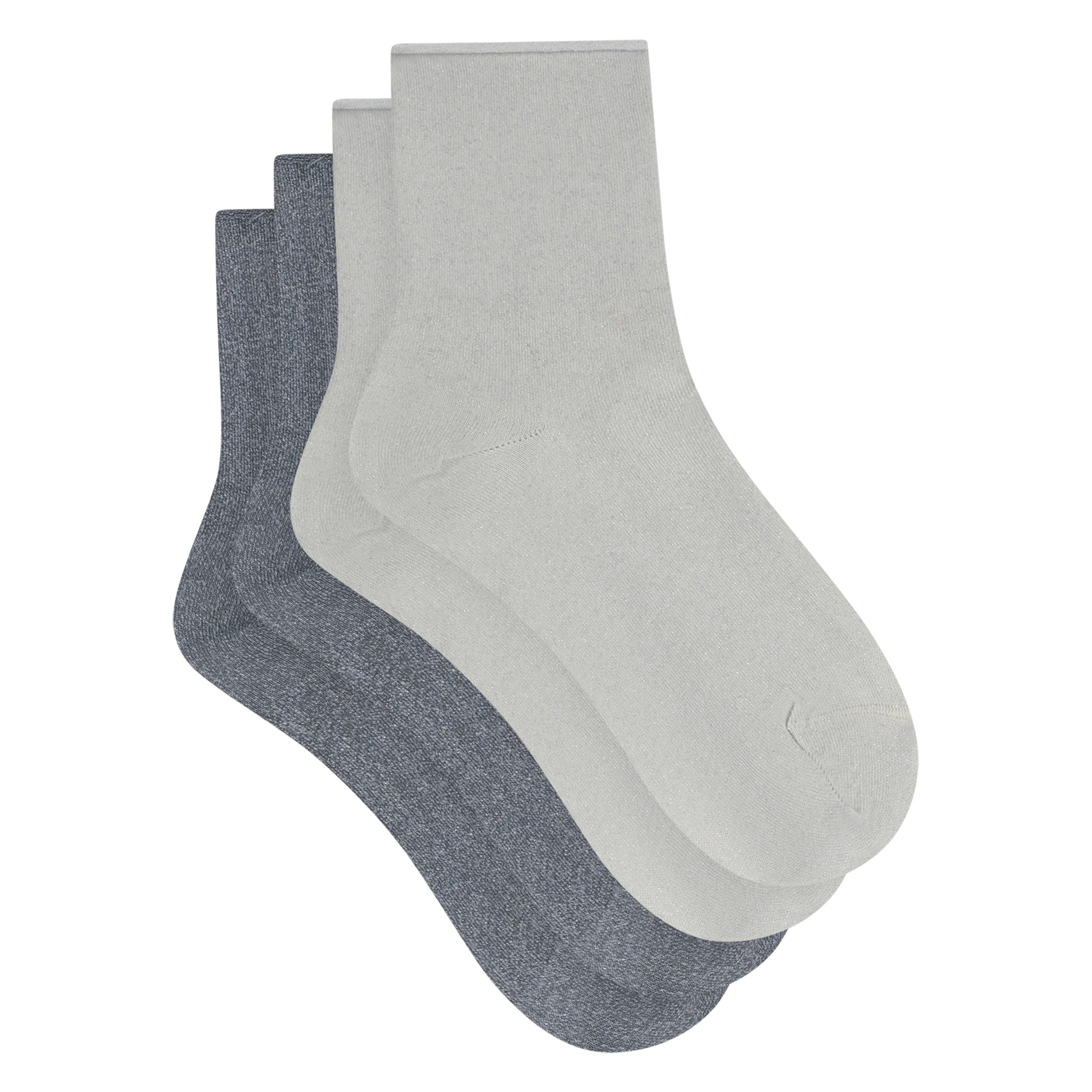 DIM Stellaire calzini corti x2 blu marino lurex