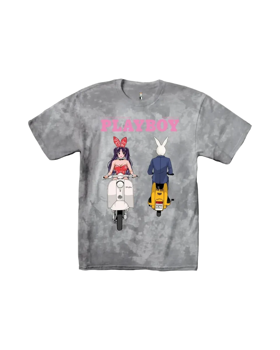 Playboy Tokyo Club Scoot t-shirt tie-dye cotone unisex