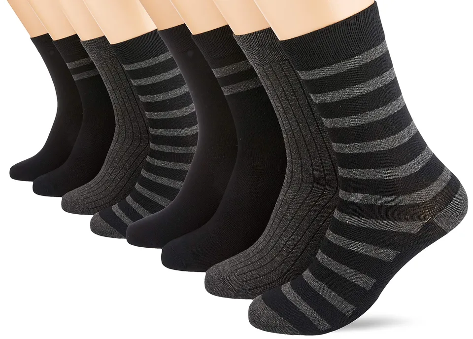 Dim Ecodim Style calzini uomo x8 neri maglia fine
