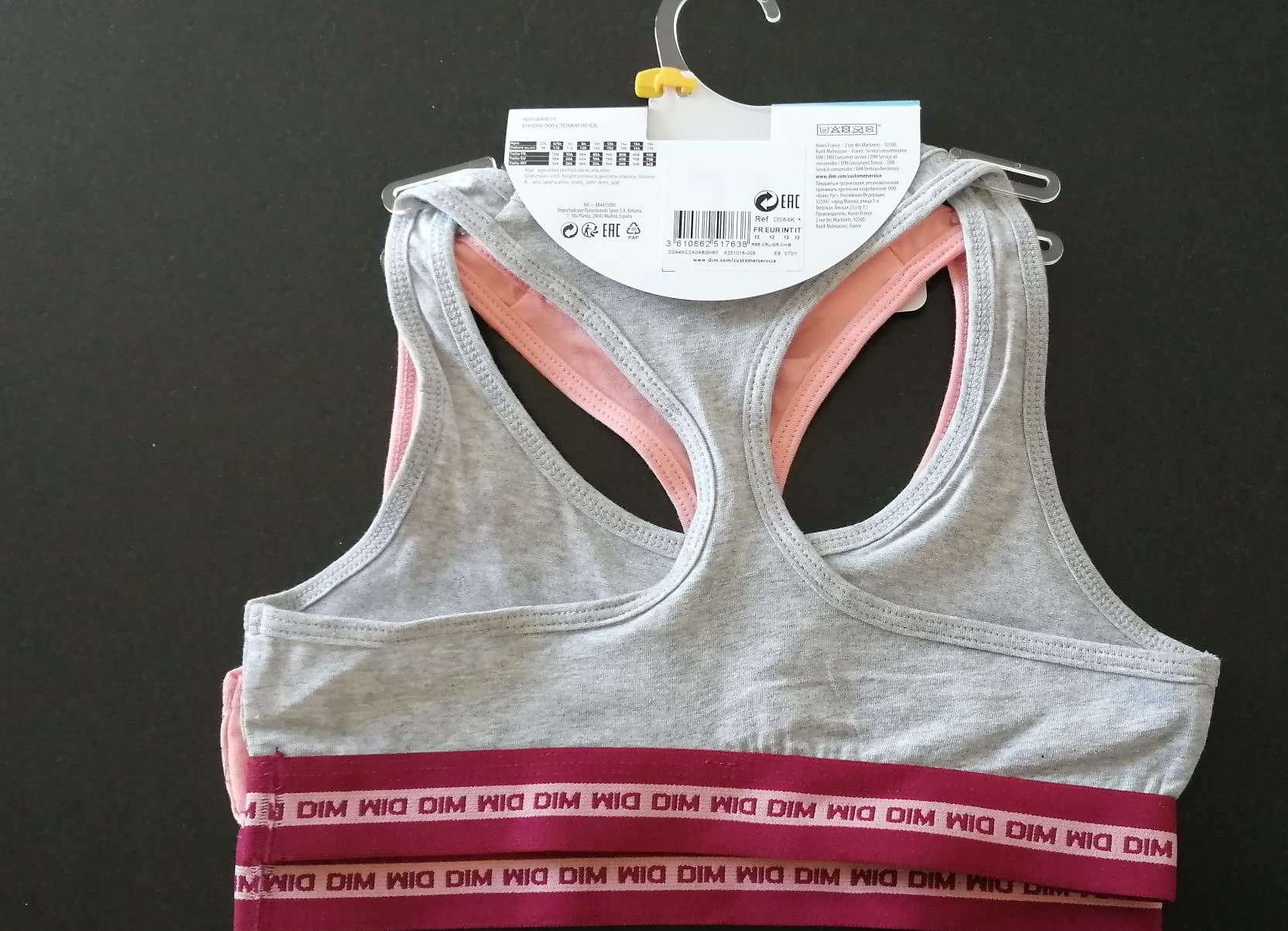 DIM Sport brassiere bambina supporto comfort