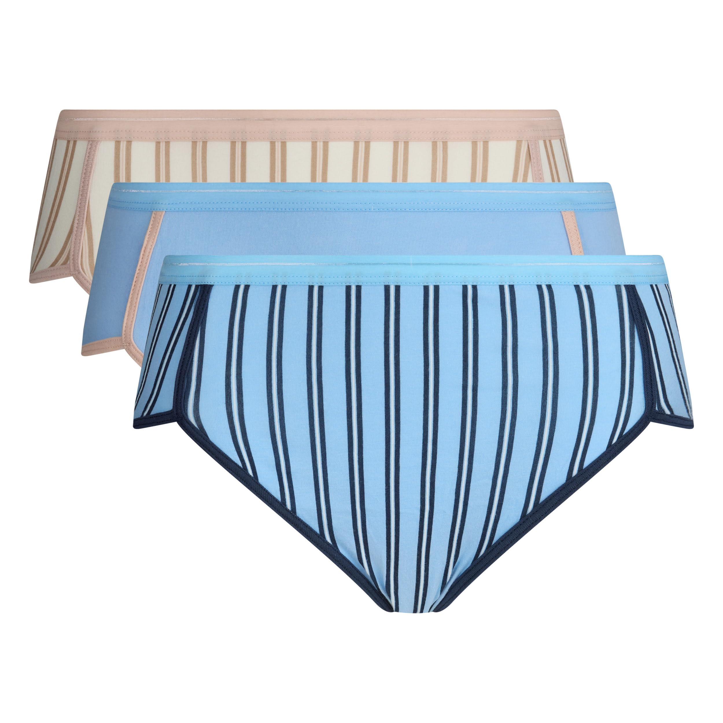DIM Ines de la Fressange Shorty Cotone Slip 3 Pezzi Rosa