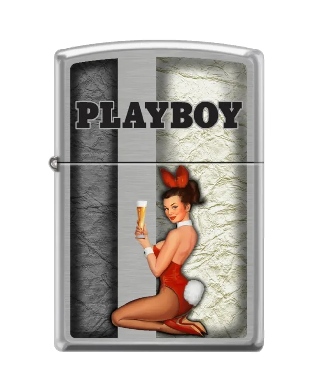 Playboy Happy Hour accendino Zippo argento antivento