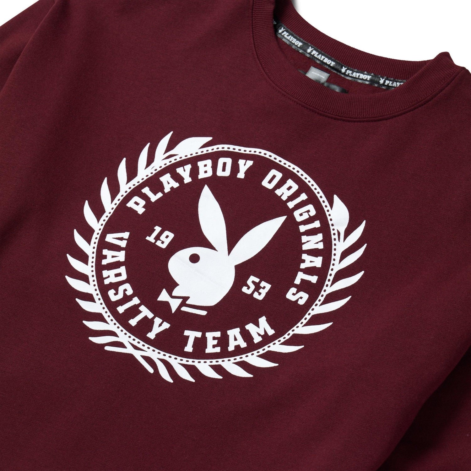 Playboy Campus Varsity felpa girocollo donna verde pile