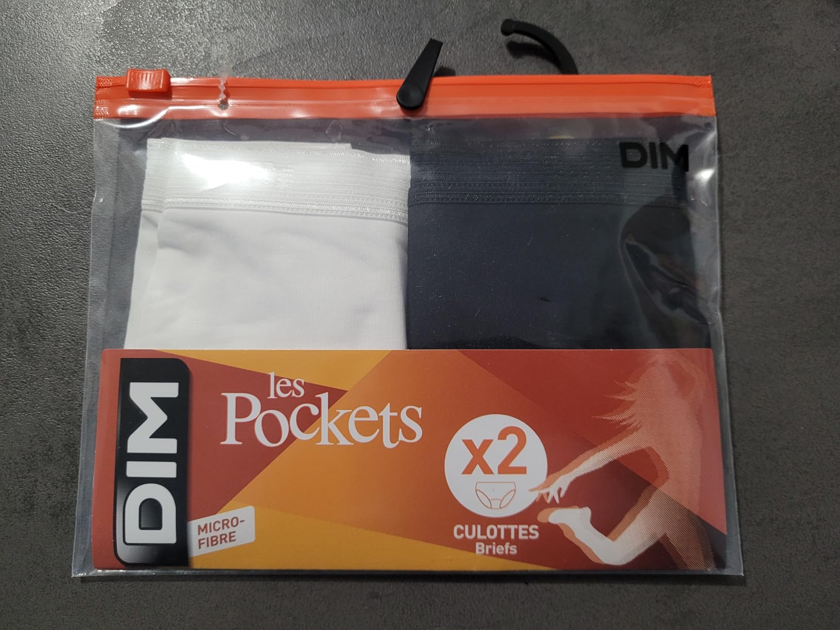 DIM Pocket Micro Slip Bambina 10 Anni x2 Cotone