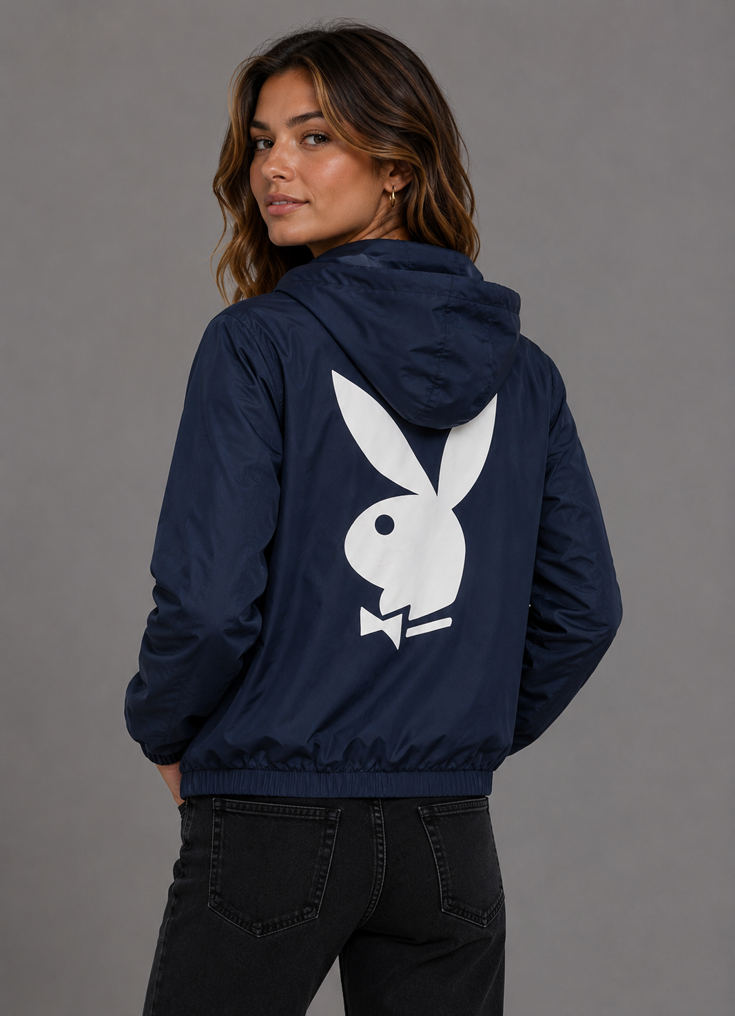 Playboy Classic Club Jacket giacca leggera blu